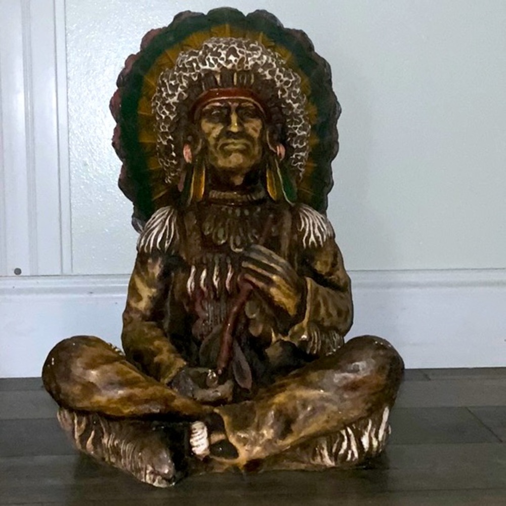 Natlve American chief resin sculpture the big one